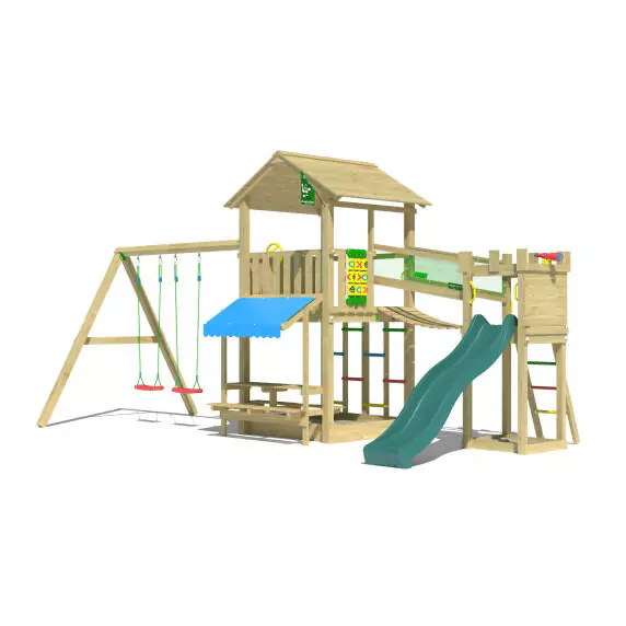 Jungle Cascade | Wooden climbing frame with double swing Jungle Cascade | Wooden climbing frame with double swing