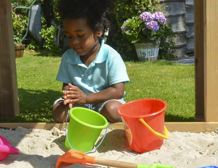 Jungle Resort | Tower playhouse with slide & clatter bridge