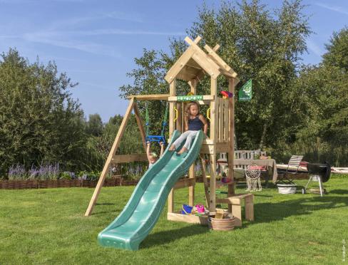 Jungle Totem | Wooden climbing frame with swing