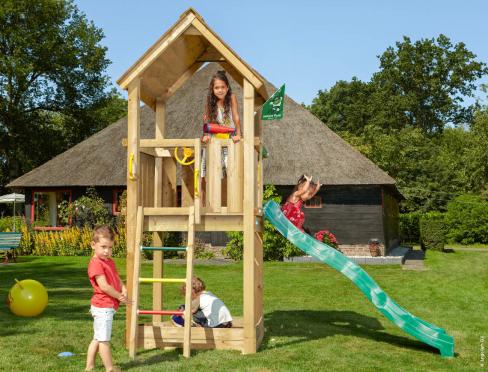 Jungle Club | Wooden climbing frame with slide