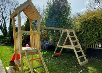 Jungle Gym Climbing Frame with Picnic table